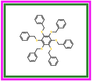 六(苄基硫代)苯,Hexakis(benzylthio)benzene