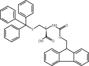 芴甲氧羰基-N-三苯甲基-D-半胱氨酸,N-[(9H-Fluoren-9-ylmethoxy)carbonyl]-S-(triphenylmethyl)-D-cysteine