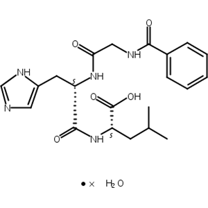 马尿酰-组氨酰-亮氨酸,L-Leucine, N-benzoylglycyl-L-histidyl-, hydrate