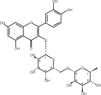 槲皮素3-O-洋槐糖苷,Quercetin 3-O-robinobioside