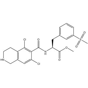 (S)-2-(5,7-二氯-1,2,3,4-四氢异喹啉-6-甲酰胺)-3-(3-(甲基磺酰基)苯基)丙酸甲酯,methyl (S)-2-(5,7-dichloro-1,2,3,4-tetrahydroisoquinoline-6-carboxamido)-3-(3-(methylsulfonyl)phenyl)propanoate
