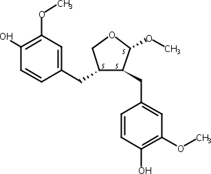 4,4'-[[(2S,3S,4S)-四氢-2-甲氧基-3,4-呋喃二基]二(亚甲基)]二[2-甲氧基苯酚],4,4′-Dihydroxy-3,3′,9-trimethoxy-9,9′-epoxylignan