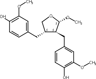 4,4'-[[(2S,3S,4S)-四氫-2-甲氧基-3,4-呋喃二基]二(亞甲基)]二[2-甲氧基苯酚],4,4′-Dihydroxy-3,3′,9-trimethoxy-9,9′-epoxylignan