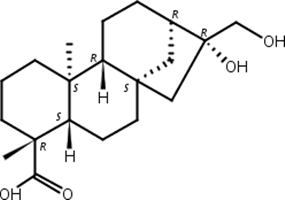 ent-16beta,17-二羟基-19-异贝壳杉烷酸,ent-16beta,17-Dihydroxy-19-kauranoic acid