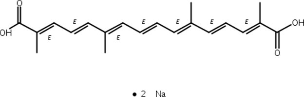 西红花酸二钠盐/藏红花酸二钠盐,Trans Sodium Crocetinate( Disodium trans-crocetinate)