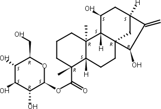 (4alpha,11beta,15beta)-11,15-二羥基貝殼杉-16-烯-18-酸beta-D-吡喃葡萄糖酯,Paniculoside II