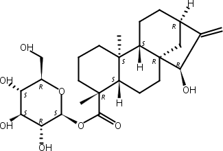 (4Alpha,15beta)-15-羟基贝壳杉-16-烯-18-酸 beta-D-吡喃葡萄糖酯,Paniculoside I