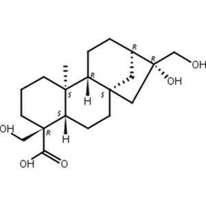 (10α)-16α,17,19-三羟基贝壳杉烷-18-羧酸,(10alpha)-16alpha,17,19-Trihydroxykaurane-18-oic acid