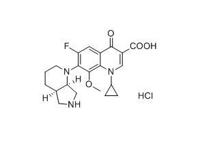 莫西沙星雜質(zhì)M；鹽酸鹽,1-cyclopropyl-6-fluoro-8-methoxy-7-((4aS,7aS)-octahydro-1H- pyrrolo[3,4-b]pyridin-1-yl)-4-oxo-1,4-dihydroquinoline-3-carboxylic acid hydrochloride