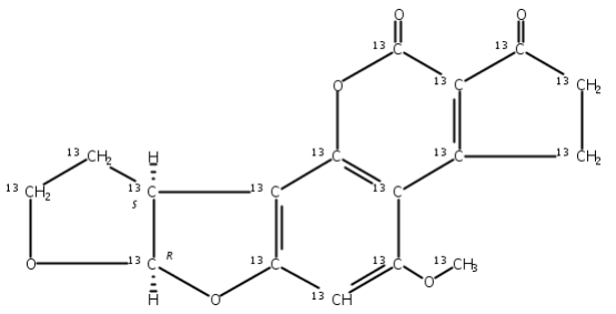 黄曲霉毒素B2内标,U-[13C17]-Afl atoxin B2