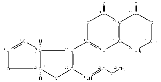 黄曲霉毒素G1内标,U-[13C17]-Af latoxin G1