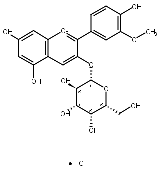 氯化芍药素-3-O-半乳糖苷,Peonidin-3-O-galactoside chloride