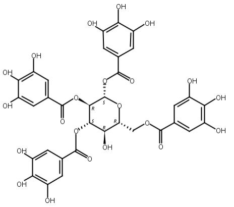 1,2,3,6-四-O-没食子酰-β-D-葡萄糖,1,2,3,6-Tetragalloylglucose