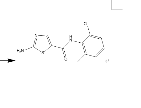 2-氨基-N-(2-氯-6-甲基苯基)噻唑-5-甲酰胺,2-Amino-N-(2-chloro-6-methylphenyl)thiazole-5-carboxamide