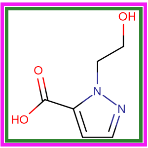 1-(2-羟基乙基)-1H-吡唑-5-羧酸,1-(2-Hydroxyethyl)-1H-pyrazole-5-carboxylic acid