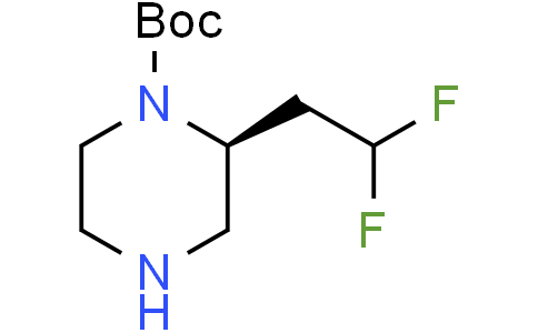 tert-butyl (S)-2-(2,2-difluoroethyl)piperazine-1-carboxylate