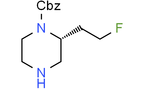 benzyl (R)-2-(2-fluoroethyl)piperazine-1-carboxylate