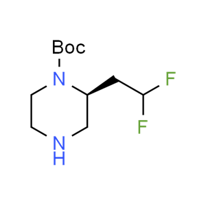 tert-butyl (S)-2-(2,2-difluoroethyl)piperazine-1-carboxylate