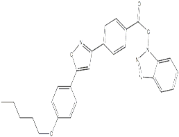 1H-苯并[D][1,2,3]三氮唑-1-基4-(5-(4-(戊氧基)苯基)异噁唑-3-基)苯甲酸酯