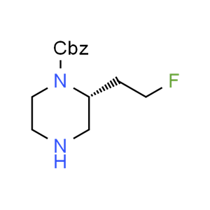 benzyl (R)-2-(2-fluoroethyl)piperazine-1-carboxylate