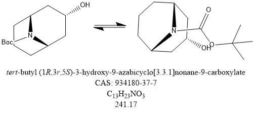 N-Boc 桥环醇,tert-butyl endo-3-hydroxy-9-azabicyclo[3.3.1]nonane-9-carboxylate
