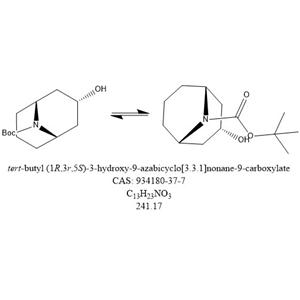N-Boc 桥环醇,tert-butyl endo-3-hydroxy-9-azabicyclo[3.3.1]nonane-9-carboxylate