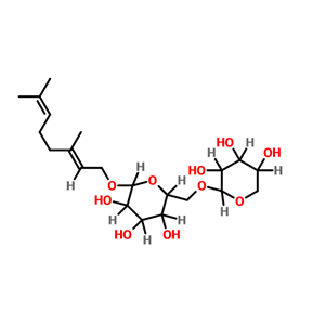 (2R,3R,4S,5S,6R)-2-[(2E)-3,7-二甲基辛-2,6-二烯氧基]-6-[[(2S,3R,4S,5R)-3,4,5-三羥基四氫吡喃-2-基]氧基甲基]四氫吡喃-3,4,5-三醇