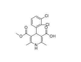 丁酸氯維地平雜質(zhì)V,4-(2,3-dichlorophenyl)-5-(methoxycarbonyl)-2,6-dimethyl-1,4-dihydropyridine-3-carboxylic acid