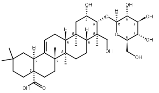 贝萼皂苷元-3- O-β-D-吡喃葡萄糖苷