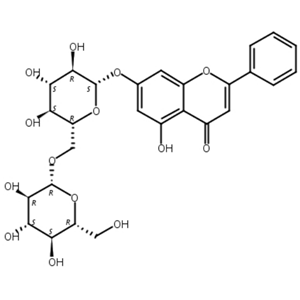白杨素-7-O-龙胆二糖苷,Chrysin 7-O-β-gentiobioside
