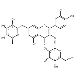 槲皮素-3-O-葡萄糖-7-O-鼠李糖苷,Quercetin 3-O-glucoside-7-O-rhamnoside