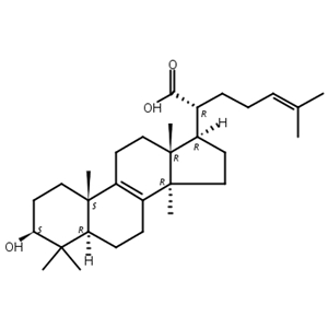 3-羟基羊毛甾-8，24-二烯-21-酸,3β-Hydroxylanosta-8,24-dien-21-oic acid