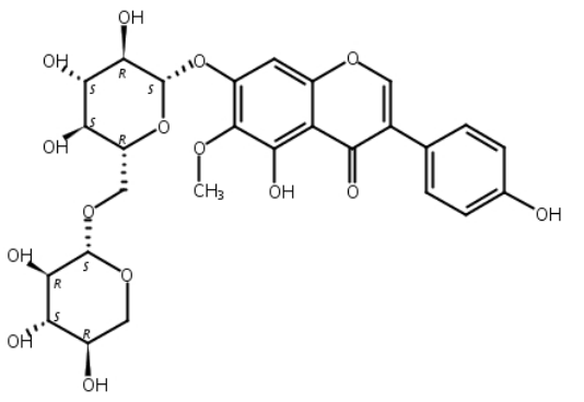 鳶尾黃素-7-O-木糖基葡萄糖苷,Tectorigenin 7-O-xylosylglucoside