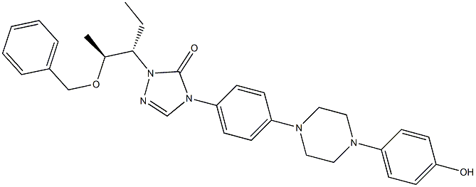 2-[(1S,2S)-1-乙基-2-芐氧基丙基]-2,4-二氫-4-[4-[4-(4-羥基苯基)-1-哌嗪基]苯基]-3H-1,2,4-三氮唑-3-酮,2-[(1S,2S)-1-ethyl-2-bezyloxypropyl]-2,4-dihydro-4-[4-[4-(4-hydroxyphenyl)-1-piperazinyl]phenyl]- 3H-1,2,4-Triazol-3-one