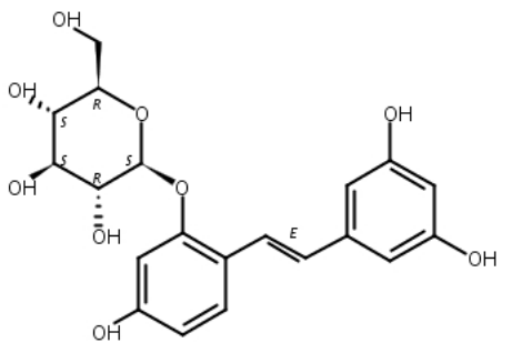 氧化白藜芦醇-2-O-β-D-吡喃葡萄糖苷,Oxyresveratrol 2-O-β-D-glucopyranoside