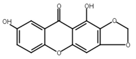 1,7-二羟基-2,3-亚甲二氧基口山酮,1,7-Dihydroxy-2,3-methylenedioxyxanthone