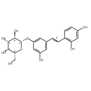 氧化白藜芦醇-3′-O-β-D-吡喃葡萄糖苷,Oxyresveratrol 3′-O-β-D-glucopyranoside