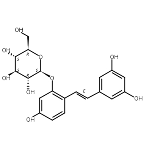 氧化白藜芦醇-2-O-β-D-吡喃葡萄糖苷,Oxyresveratrol 2-O-β-D-glucopyranoside