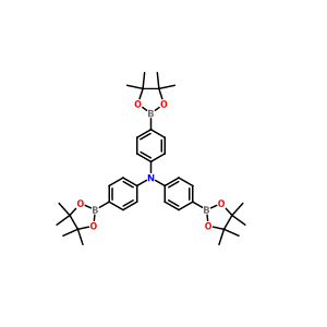 三(4-硼酸频呢醇酯苯基)胺,Tris-[4-(4,4,5,5-tetramethyl-[1,3,2]dioxaborolan-2-yl)-phenyl]-amine