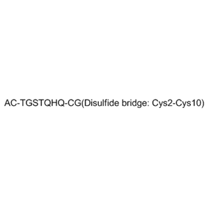 SPACE peptide；AC-TGSTQHQ-CG,Disulfide Bridge 2–10,SPACE peptide;AC-TGSTQHQ-CG,Disulfide Bridge 2–10
