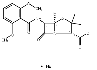 甲氧西林钠,sodium 6-(2,6-dimethoxybenzamido)penicillanate