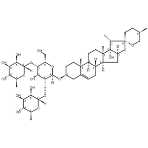 偏诺皂苷元-3-O-α-L-吡喃鼠李糖-（1→4）[α-L-吡喃鼠李糖基]（1→2）-β-D-葡萄糖苷