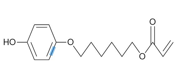 4-(6-(丙烯酰氧基)己氧基)苯,6-(4-hydroxyphenoxy)hexyl acrylate
