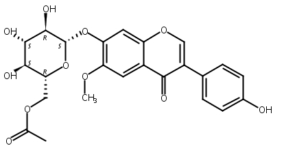 6′′-O-乙酰黄豆黄苷,6''-O-Acetylglycitin