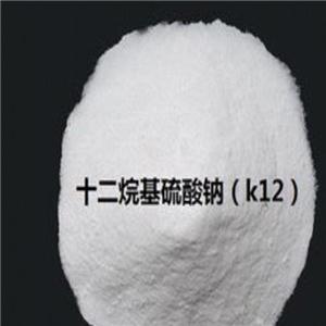十二烷基硫酸钠；十二烷基硫酸钠,阴离子表面活性剂；K12、发泡剂