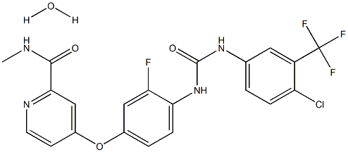 瑞格非尼一水合物,4-[4-[[[[4-Chloro-3-(trifluoromethyl)phenyl]amino]carbonyl]amino]-3-fluorophenoxy]-N-methyl-2-pyridinecarboxamide hydrate