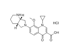 莫西沙星杂质35,1-cyclopropyl-7-((4aS,7aS)-hexahydro-1l2-pyrrolo[3,4-b]pyridin-6 (2H)-yl)-8-methoxy-4-oxo-1,4-dihydroquinoline-3-carboxylic acid hydrochloride