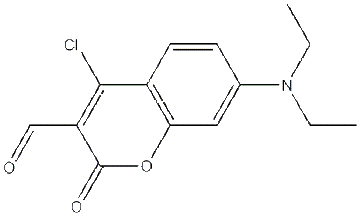 7-(N,N-二乙基氨基)-4-氯香豆素-3-甲醛,4-chloro-7-(diethylamino)-2-oxo-2H-chromene-3-carbaldehyde