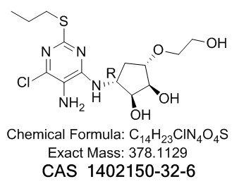 替格瑞洛杂质J,(1S,2S,3R,5S)-3-(5-Amino-6-chloro-2-(propylthio)pyrimidin-4-ylamino)-5-(2-hydroxyethoxy)cyclopentane-1,2-diol