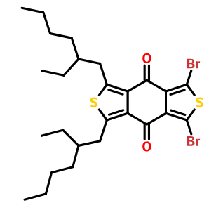 1,3-二溴-5,7-双(2-乙基己基)苯并[1,2-C:4,5-C']二噻吩-4,8-二酮,1,3-dibromo-5,7-bis(2-ethylhexyl)benzo[1,2-c:4,5-c']dithiophene-4,8-dione